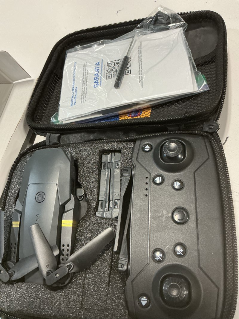 Condition photo showing As Is for drones with camera for adults 1080p, mini drone with camera foldable drones for adults, altitude hold, one key take off/land, 3d flip, 3 speed mode, 15 years old up (black-01cy) black-02