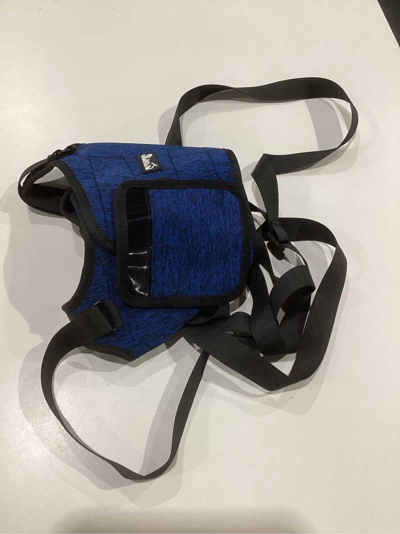 Condition photo showing Good Condition for SlowTon Dog Lift Harness - Adjustable Dog Sling for Medium Large Dogs, Hind Leg Support to Help Rehabilitate, Soft Padded Dog Support Harness for Elderly, Injured, Arthritic, Disabled Dogs(BL,S) Small(Waist:17''-20'') Blue