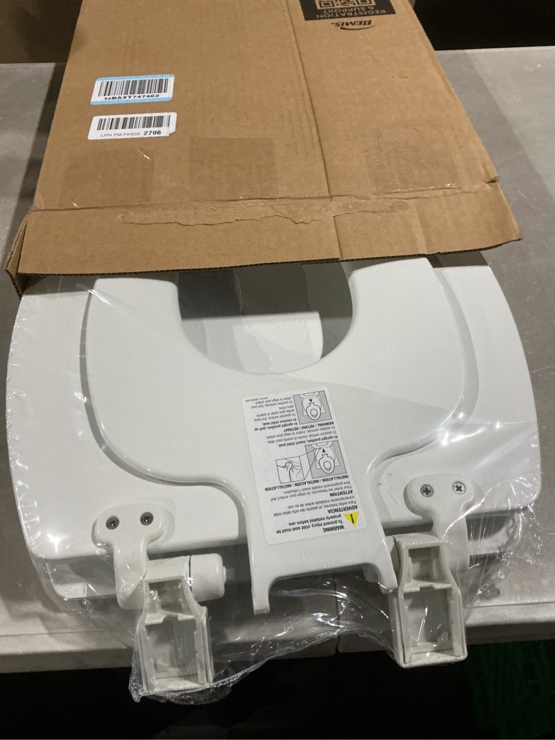 Condition photo showing Good Condition for mayfair nextstep2 toilet seat with toddler potty training seat built-in, slow close, easy clean, magnetic removable kids seat, made in usa, elongated, white