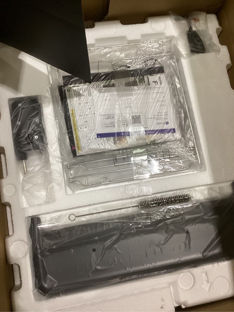 Condition photo showing New/Like New for GE Profile™ Smart Indoor Pellet Smoker, with Active Smoke Filtration, 5 Smoke Control Settings, WiFi Connected, Electric, Countertop BBQ Appliance, Black