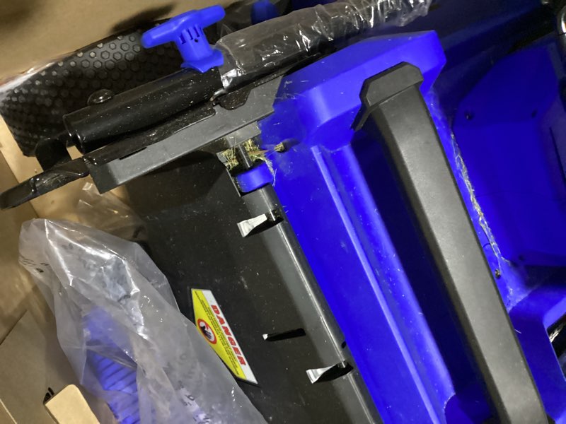 Condition photo showing As Is for kobalt 40-volt 21-in brushless battery push lawn mower 6 ah (battery and charger included)