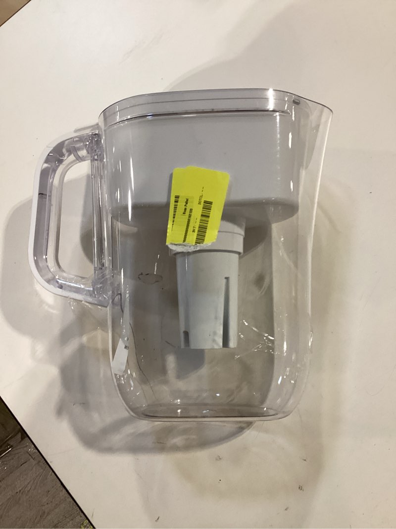 Condition photo showing As Is for brita large water filter pitcher for tap and drinking water, includes 1 standard filter, bpa-free, lasts two months, 10-cup capacity, bright white standard white
