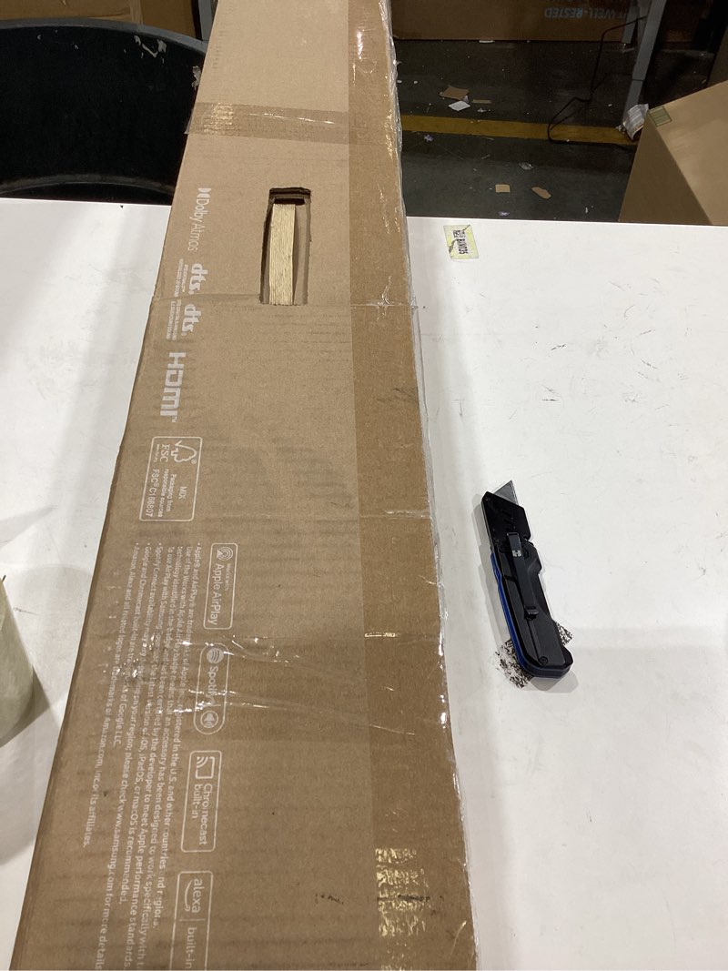 Condition photo showing As Is for SAMSUNG S60D 5.0ch Soundbar w/Wireless Dolby Atmos Audio, All-in-One Design, Q-Symphony, SpaceFit Sound Pro, Adaptive Sound, Game Mode Pro with Alexa Built-in, HW-S60D/ZA HW-S60D Soundbar