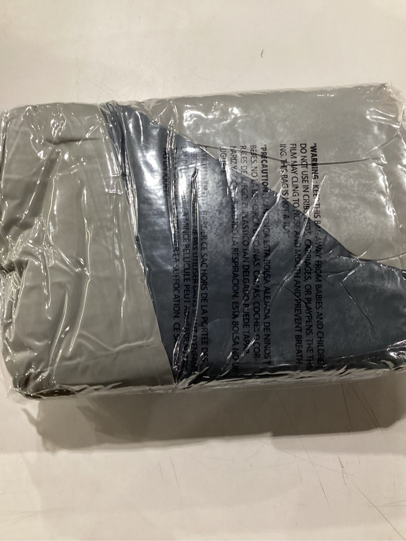 Condition photo showing New/Like New for hig 3pc gray twin/twin xl comforter set - all season reversible down alternative comforter with two sham - quilted duvet insert with corner tabs - box stitched blanket - breathable, soft