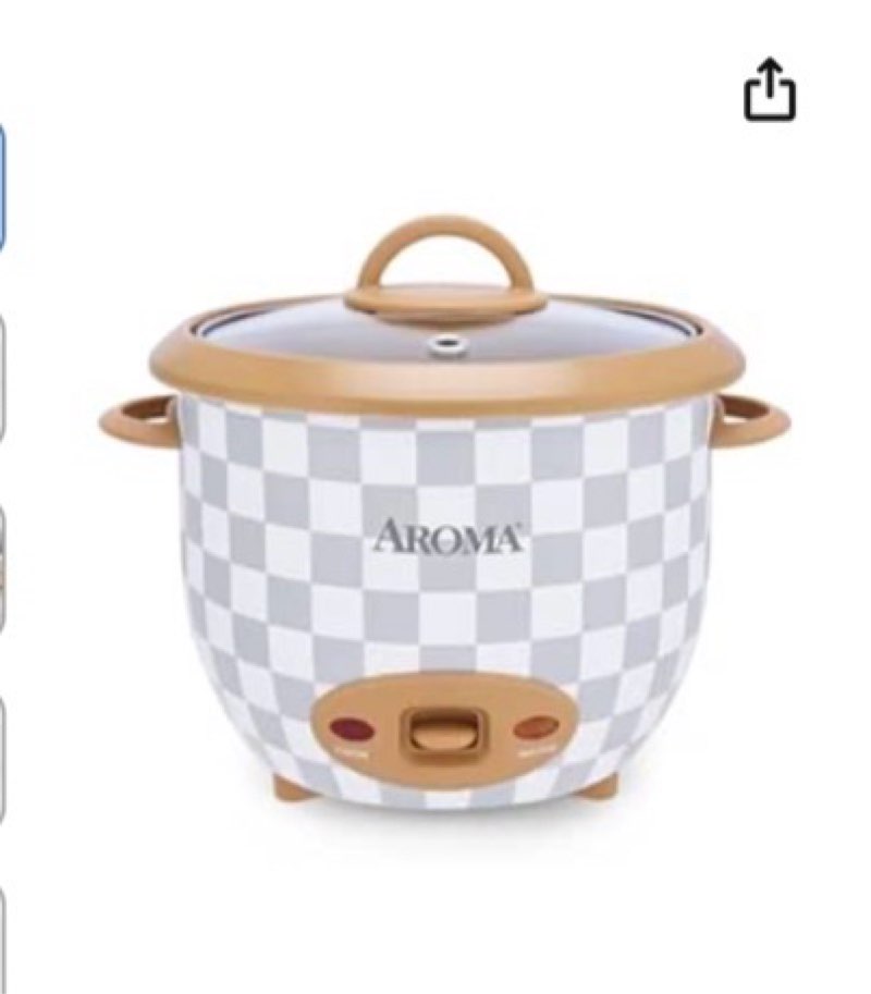 aroma® 6-cup (cooked) one-touch pot style rice cooker with corecoat™ pfas-free nonstick ceramic surf