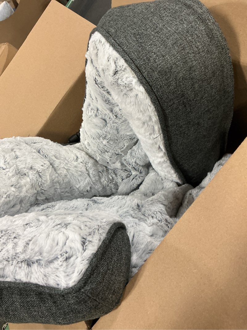 Condition photo showing As Is for blunique calming extra large dog bed for couch, 45 x 37 inch removable couch cover for dogs washable
