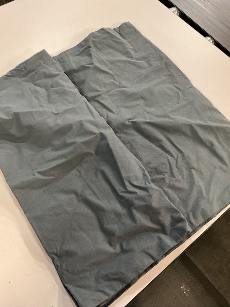 Condition photo showing New/Like New for organic brushed cotton sham set, king, nightfall