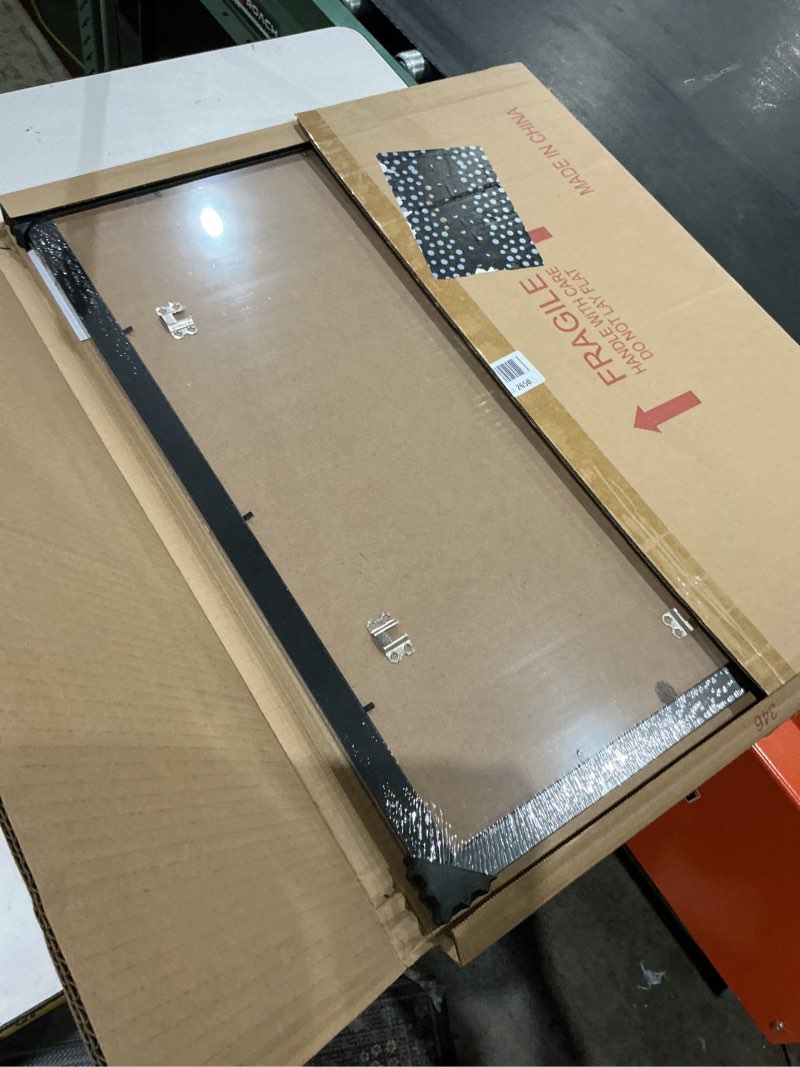 Condition photo showing Good Condition for lavie home 20x24 picture frame black poster frame,display pictures 16x20 with mat or 20x24 without mat, stable and sturdy frame and polished plexiglass, horizontal and vertical format of the walls 20x24 black
