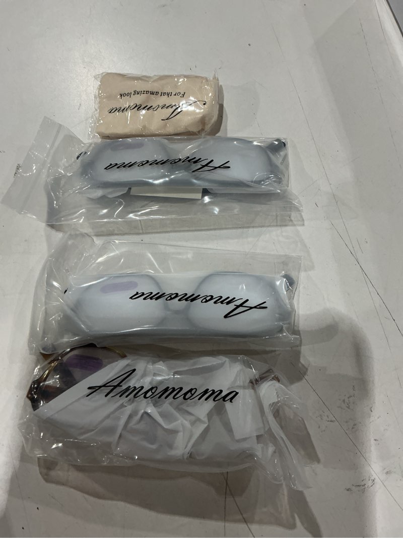 Condition photo showing New/Like New for amomoma 3 pack oversized aviator spring hinge reading glasses for women men,retro blue light computer reader frame am6081 c1.black+c7.tortoise+c3.yellow tortoise 2.0 x