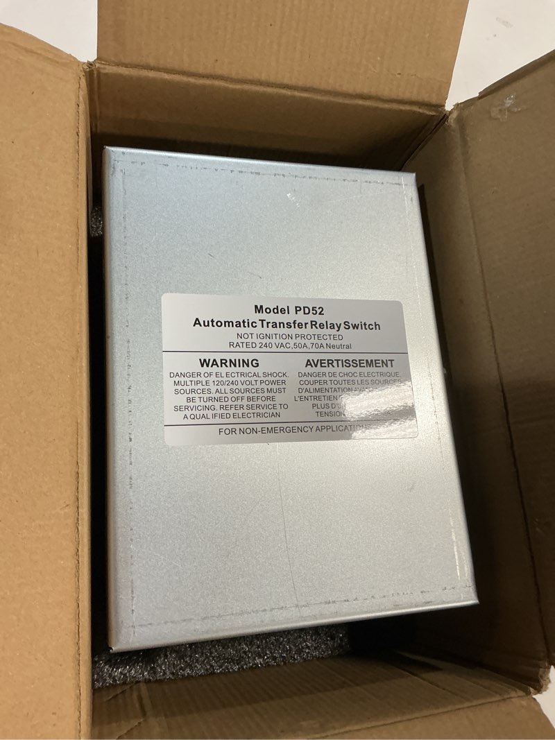 Condition photo showing Good Condition for USTAR RV Automatic Transfer Switch, Automatic Transfer Relay Switch 50 Amp, 120/240 VAC for RV, Camper, Travel Trailer, Speedboats