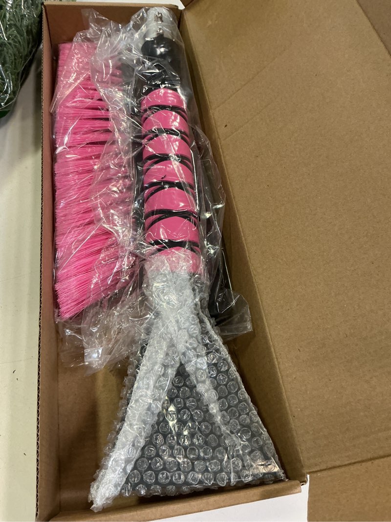 Condition photo showing New/Like New for HEEYA 12.6 Inch Large Brush Head with Ice Scraper, Extendable Car Scraper Snow Brush for Car Window Windshield, Portable Snow Scraper for SUV Truck Vehicle Automobile - Pink Pink 33 Inch