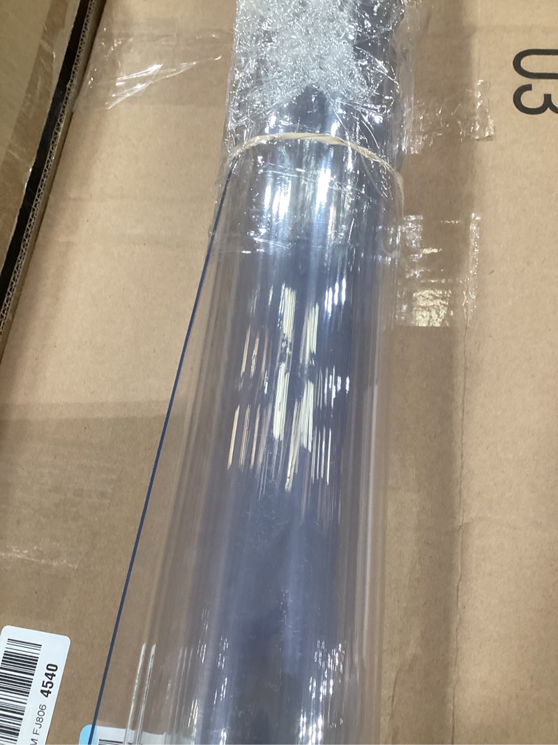 Condition photo showing New/Like New for LovePads Clear Desk Mat 32 x 60 Inch, 1.5mm Thick Clear Table Protector, Waterproof Plastic Table Cover Protector, PVC Desk Protector Mat, Vinyl Desk Cover for Desktop, Coffee & Dining Table