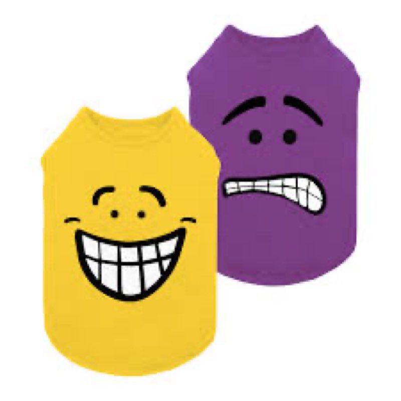 Fitwarm 2pack happy and scary outfit yellow, purple XL