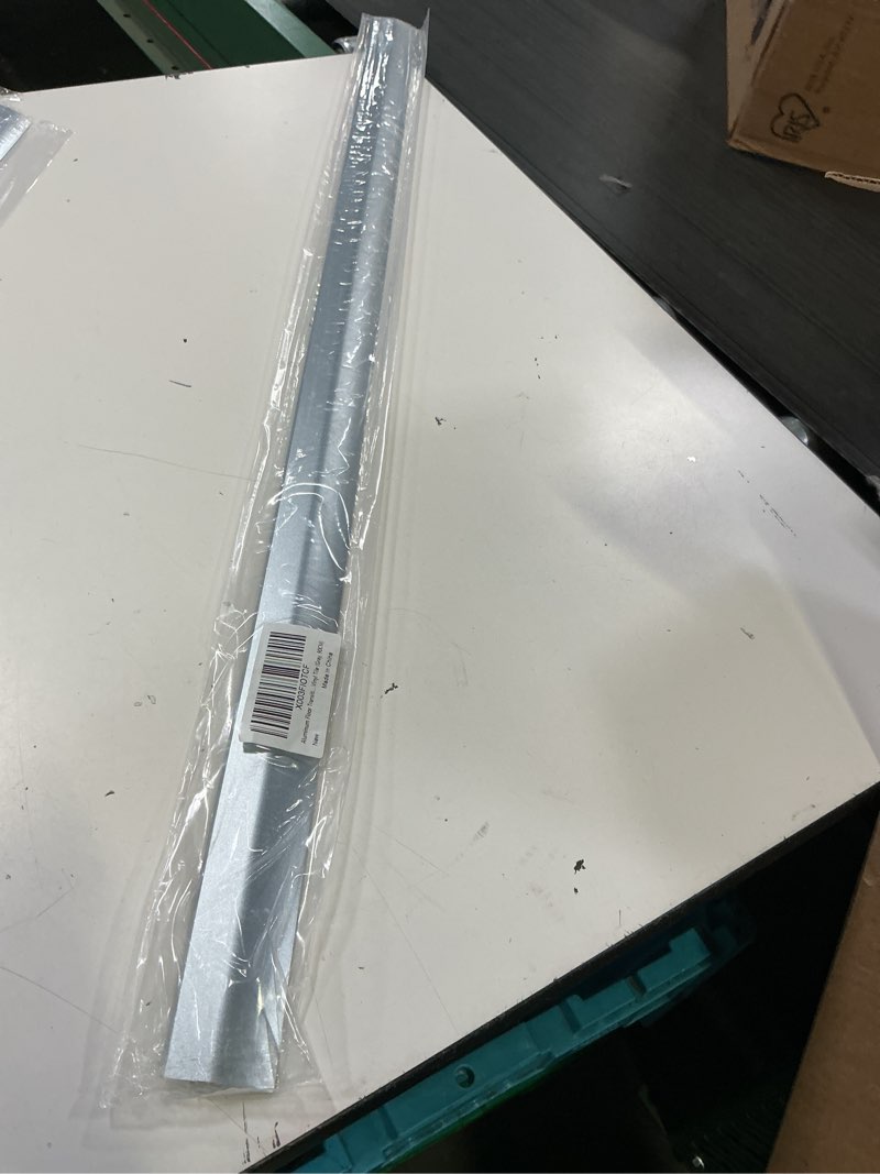 Condition photo showing New/Like New for aluminum floor transition threshold strip, door/carpet/tile/threshold reducer, doorway edge trim for laminate floor mat carpet and vinyl tile (gray, 36inch) 1.7in x 3ft gray