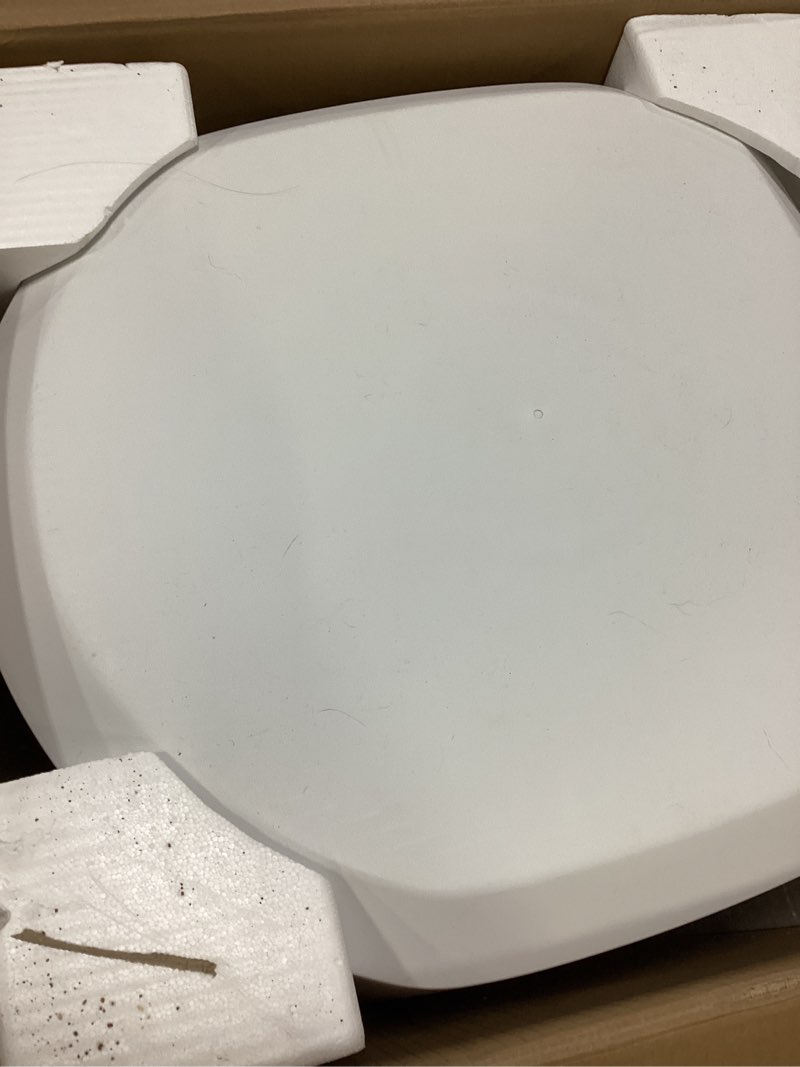 Condition photo showing As Is for automatic litter box, self cleaning litter box, odor control, 90l large capacity with app control and safety sensor, ellenpent, for multiple cats, large cat, with 3 rolls garbage bags white