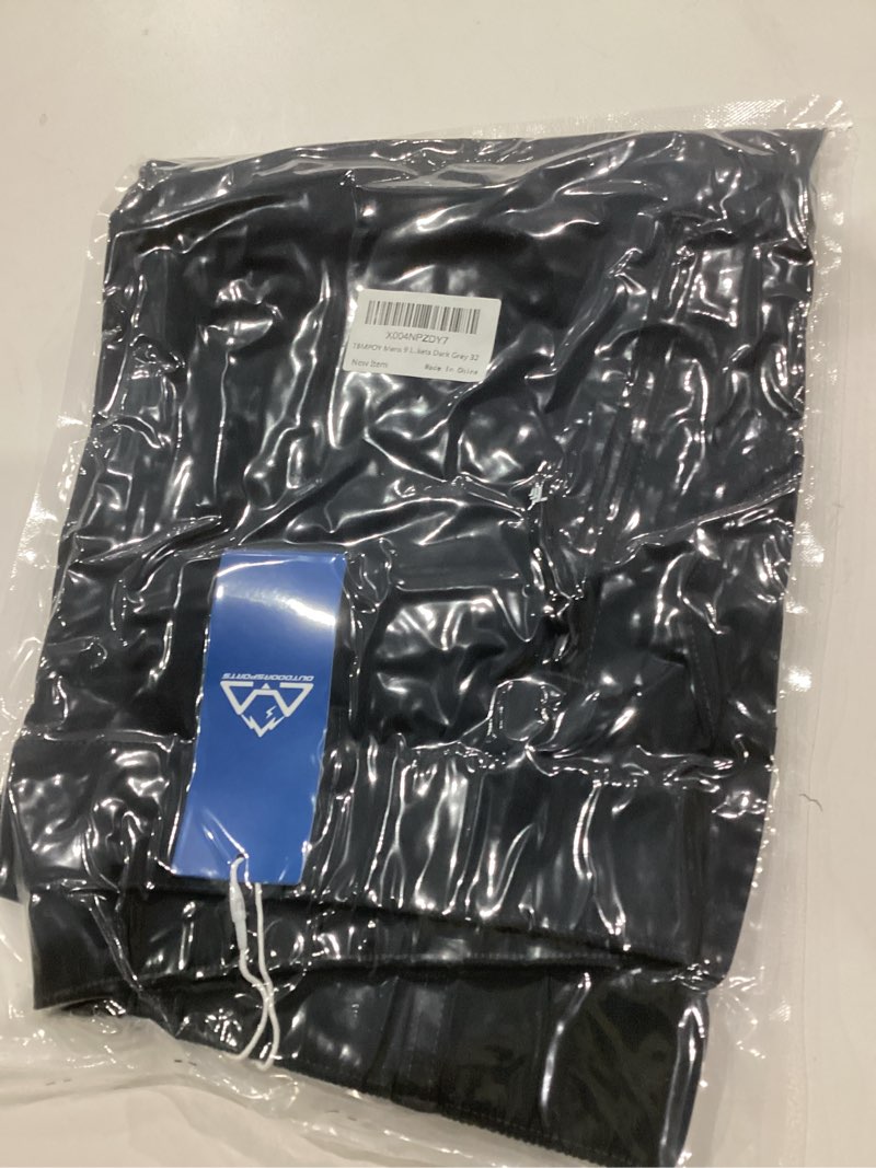 Condition photo showing New/Like New for TBMPOY Mens 9 Inch Hiking Cargo Shorts Quick Dry Lightweight Athletic Work Outdoor Sports Short 4 Zip Pockets Dark Grey 30