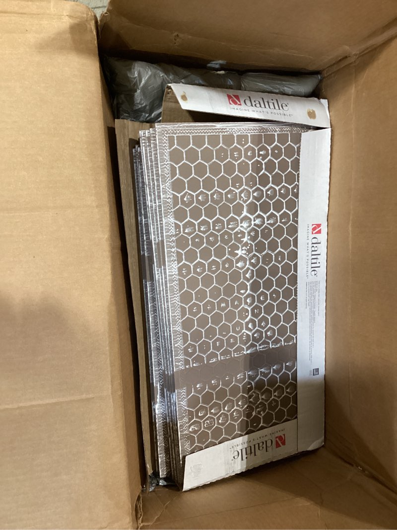 Condition photo showing As Is for daltile articulo 12 x 24 glazed porcelain floor tile matte (9 pc per carton) (17.60 sqft per carton) 12'' x 24'' gray