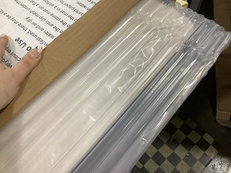 Condition photo showing As Is for Stone Bath Mat Diatomaceous Earth Shower Mat Non-Slip Super Absorbent Diatomite Stone Bath Mats for Bathroom Floor Quick Drying Natural Easy to Clean(23.6''×15.4" White)