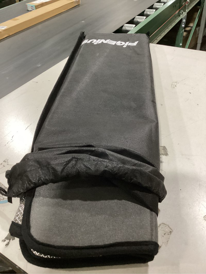 Condition photo showing Good Condition for pigenius windshield sun shade for mazda cx-30 2020-2025. reflective aluminum film front window sunshade - blazblock shiny silver 2020-2026 cx-30