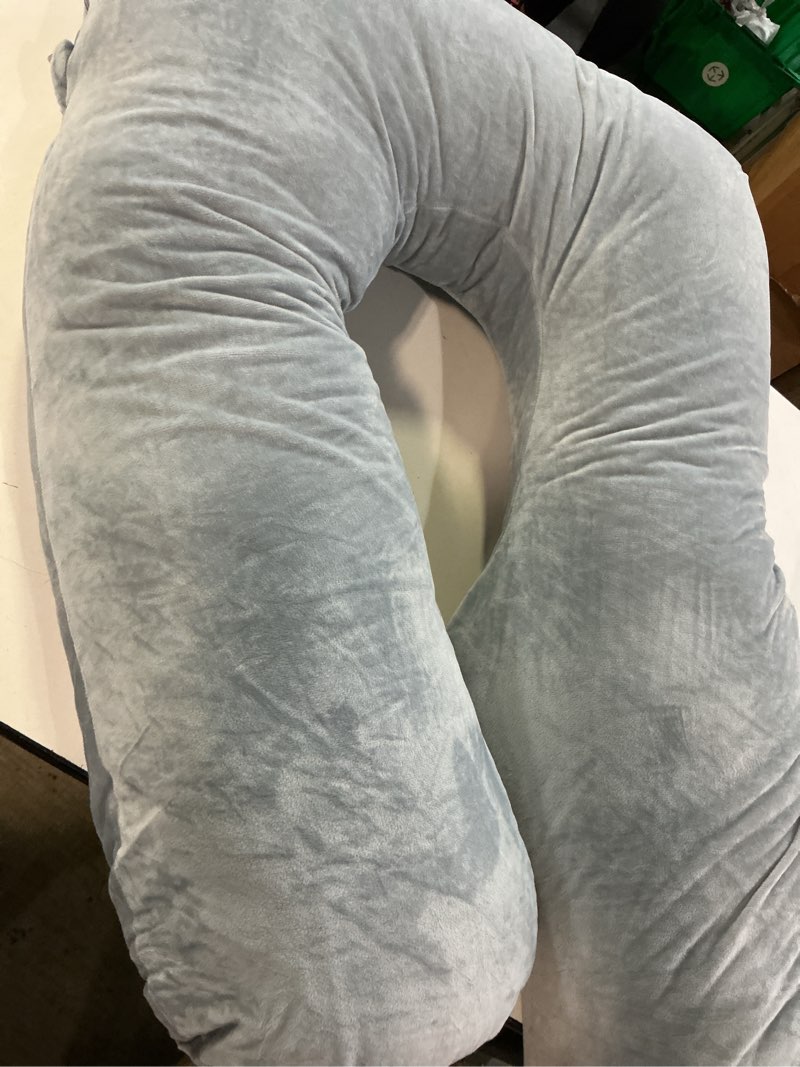 Condition photo showing Good Condition for momcozy pregnancy pillow for sleeping - u shaped full body maternity pillow | removable cover, support for back, legs, belly, hips for pregnant women, side sleeper, pregnancy gifts & essentials, 57 inch grey