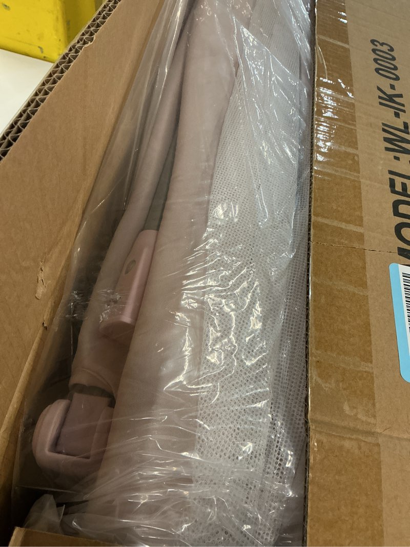 Condition photo showing Good Condition for Foldable Playpen with Mat for Babies and Toddlers, 73" x 61" Baby Play Pen for Indoor & Outdoor, Playard with Soft Breathable Mesh, Pull-Link and Ocean Balls, Pink Pink 73" x 61" with Mat