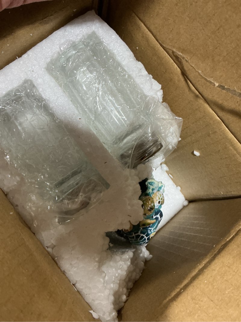 Condition photo showing Good Condition for the bridge collection 4" ocean sea turtles salt and pepper shaker holder set - 3 piece set - turtle kitchen items - fun salt and pepper shakers for coastal, nautical, or beach house decor