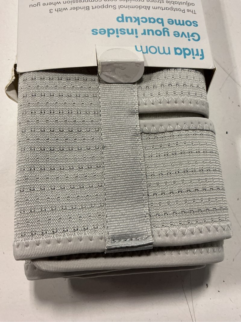 Condition photo showing Good Condition for frida mom belly binder, postpartum essentials for natural and c-section recovery, adjustable compression wrap, after birth brace, abdominal band, 9" high one size