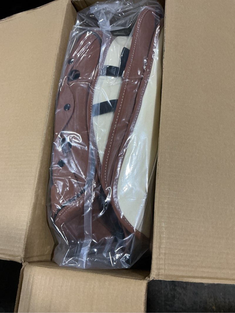 Condition photo showing Good Condition for FLORICH Leather Seat Covers, Seat Covers Full Set, Car Seat Protectors 5 Seats,Automotive Seat Covers Fit for Most Cars Trucks-Brown&Black Brown & Black FullSet