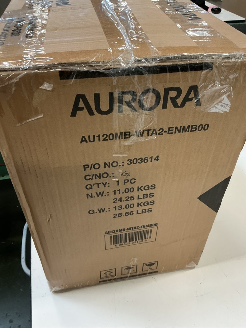 Condition photo showing New/Like New for Aurora GB 120-Sheet Auto Feed Micro-Cut Paper Shredder with Pullout Basket  White/Black