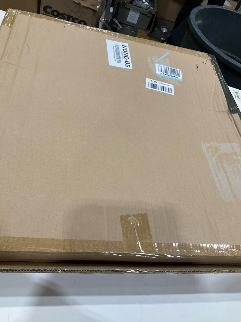 Condition photo showing Good Condition for Gurfuy Round Ottoman Table Tray Round-24 - Rustic Wooden Serving Tray for Farmhouse Decorative Oversized Coffee Table Trays Living Room Kitchen Counter Breakfast Black 24" Black