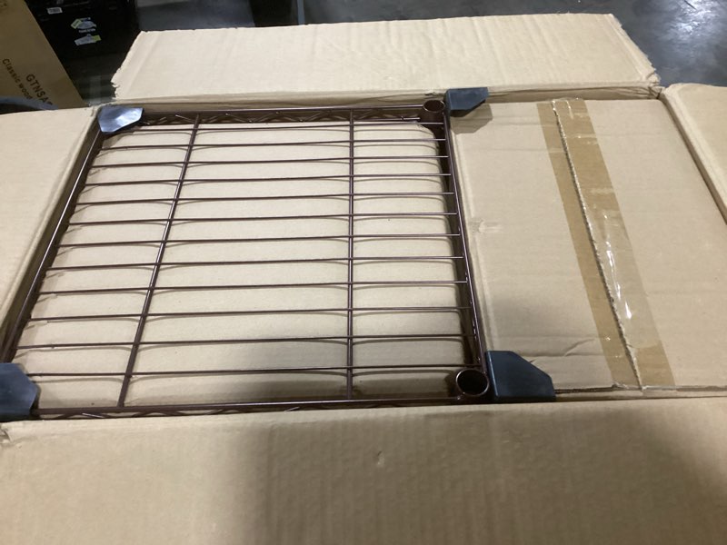 Condition photo showing Good Condition for Xiofio 6 Tiers Heavy Duty Clothes Rack, Metal Clothing Rack,Clothing Storage Organizer,Garment Rack with Basket,Hanging Adjustable Garment Rack,65.0" L x 15.7" W x 76.0" H,Max Load 800LBS,Bronze