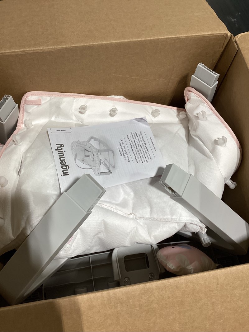 Condition photo showing Good Condition for ingenuity keep cozy 3-in-1 grow with me vibrating baby bouncer seat & infant to toddler rocker, vibrations & -toy bar, 0-30 months up to 40 lbs (pink burst)