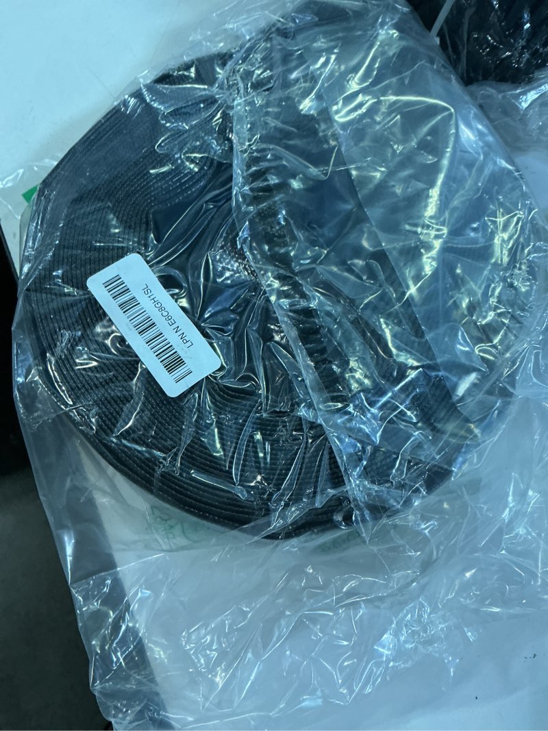 Condition photo showing Good Condition for poolvio backwash hose 1-1/2" x 50 ft, heavy-duty lay-flat reinforced pvc discharge hose with 2 stainless steel thumb screw clamps, leak-resistant for inground & above-ground pool filters