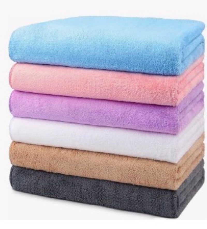 Body towels unknown size different colors pack of 5
