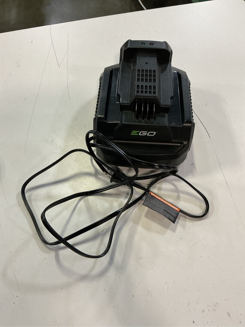 Condition photo showing As Is for ego 56 -volt, battery charger