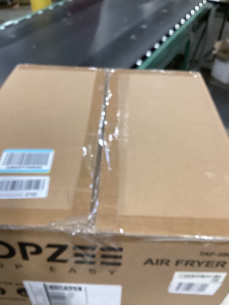 Condition photo showing New/Like New for Topzee 8QT Dual Basket Air Fryer – Large Air Fryer with Independent Controls, 8 Preset Modes, Sync & Finish Together, Easy View Windows, Black