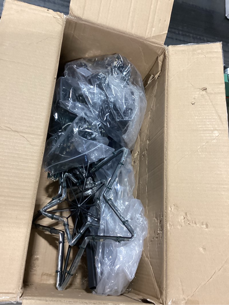 Condition photo showing Good Condition for Fairyrain 12Ft Outdoor Lighting Christmas Tree Lights Cone Tall Star Topped Artificial Christmas Trees Arbol de Navidad Outside Decor for Xmas New Year Holiday Multicolor/WarmWhite 12Ft WarmWhite/Multicolor