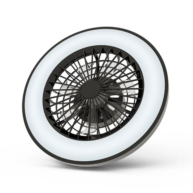 LED Ceiling lamp with fan and remote control WHITNEY, 48W, 5200lm, CCT