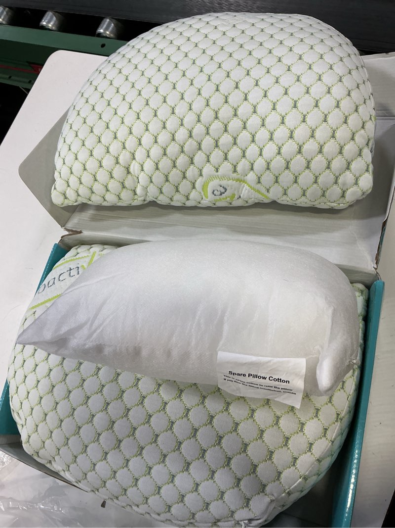 Condition photo showing Good Condition for oternal pregnancy pillow for pregnant women – comfortable maternity pillow for side sleepers, supports back, belly, hips, and legs, with removable & adjustable cover (green, plus) green plus