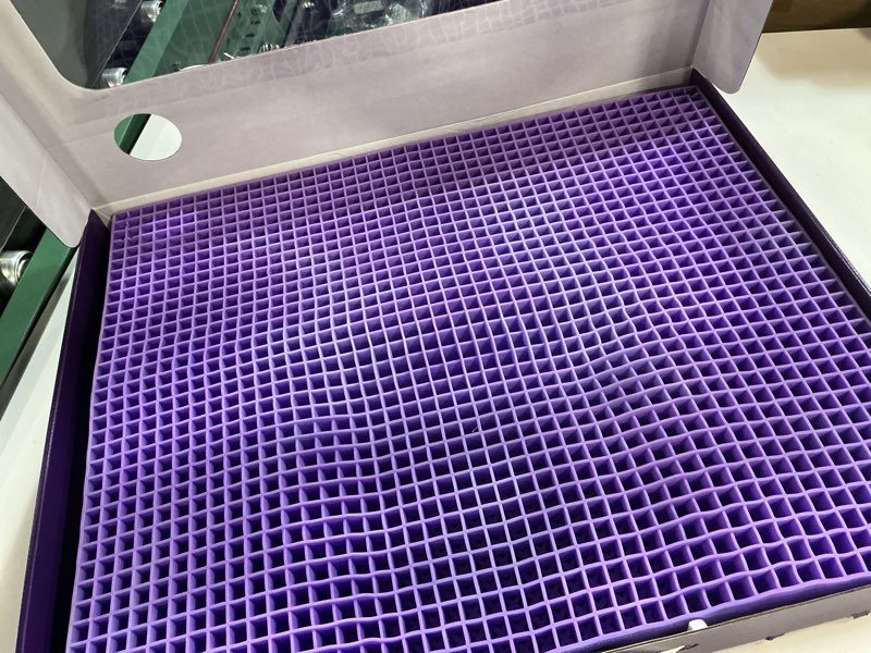 Condition photo showing Good Condition for Purple Ultimate Seat Cushion | Pressure Reducing Grid Designed for Ultimate Comfort | Designed for Gaming | Made in The USA