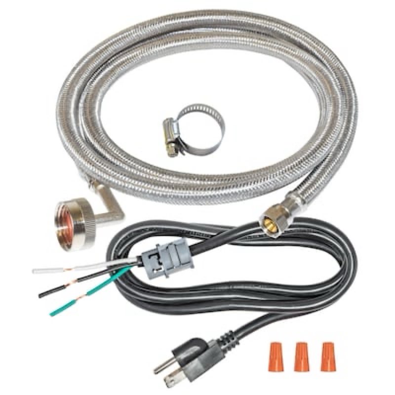 eastman 8-ft 3/8 -in compression inlet x 3/4 -in hose thread outlet braided stainless steel