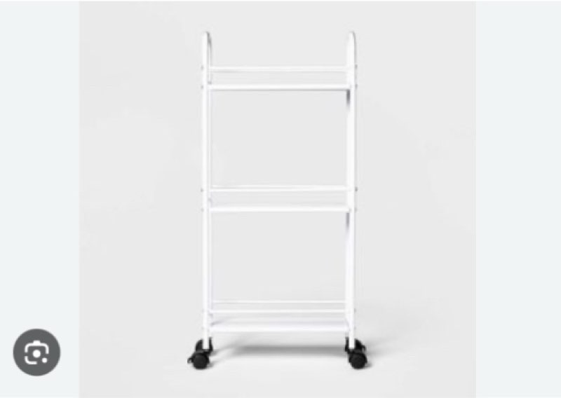 Room essentials narow cart white