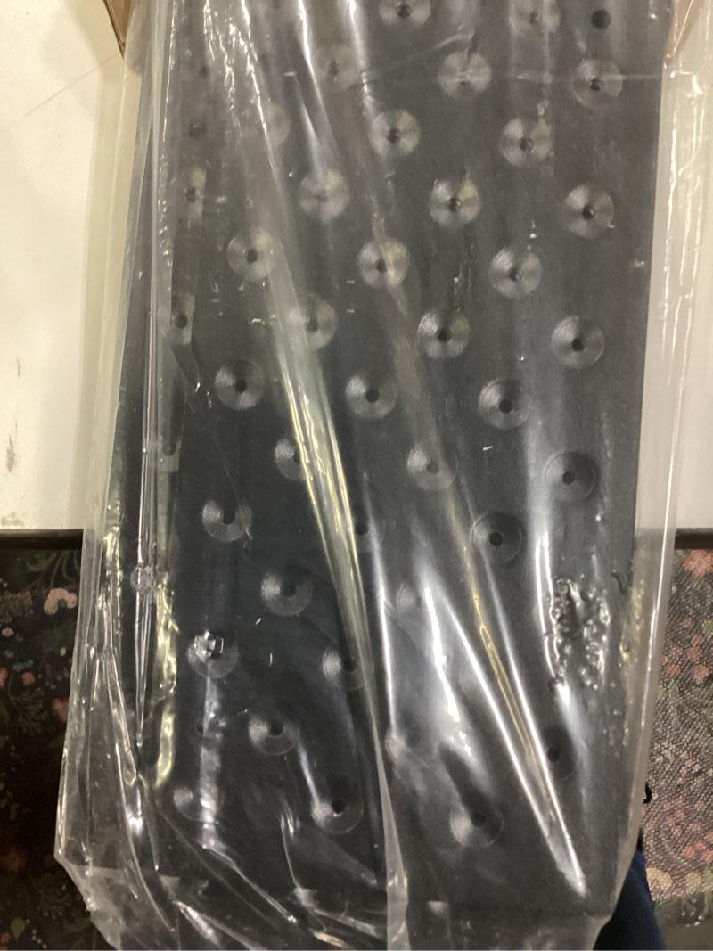 Condition photo showing Good Condition for 8 pcs 30 x 3.75 inch non slip aluminum stair tread metal stair outdoor anti slip stair treads nosing powder coated black stair treads with carbon steel screws for wood ramp deck steps