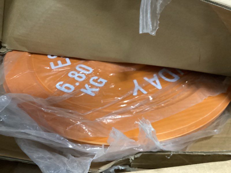 Condition photo showing Good Condition for BalanceFrom Color Coded Olympic Bumper Plate Weight Plate Colored 15lbs