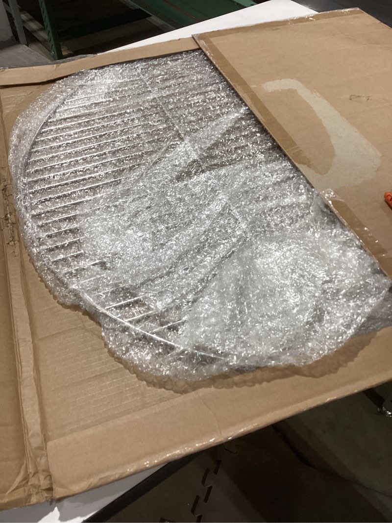 Condition photo showing As Is for HaSteeL Replacement Cooking Grate for Small 13.7 Inch Charcoal Grill, Round Chromed Iron Steel Grilling Rack Grid, Non Toxic & Healthy (2-Piece) INCOMPLETE 