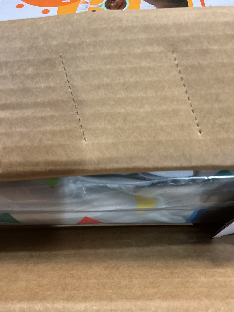 Condition photo showing New/Like New for bright starts baby bouncer soothing vibrations infant seat - removable -toy bar, nonslip feet, 0-6 months up to 20 lbs (safari fun)