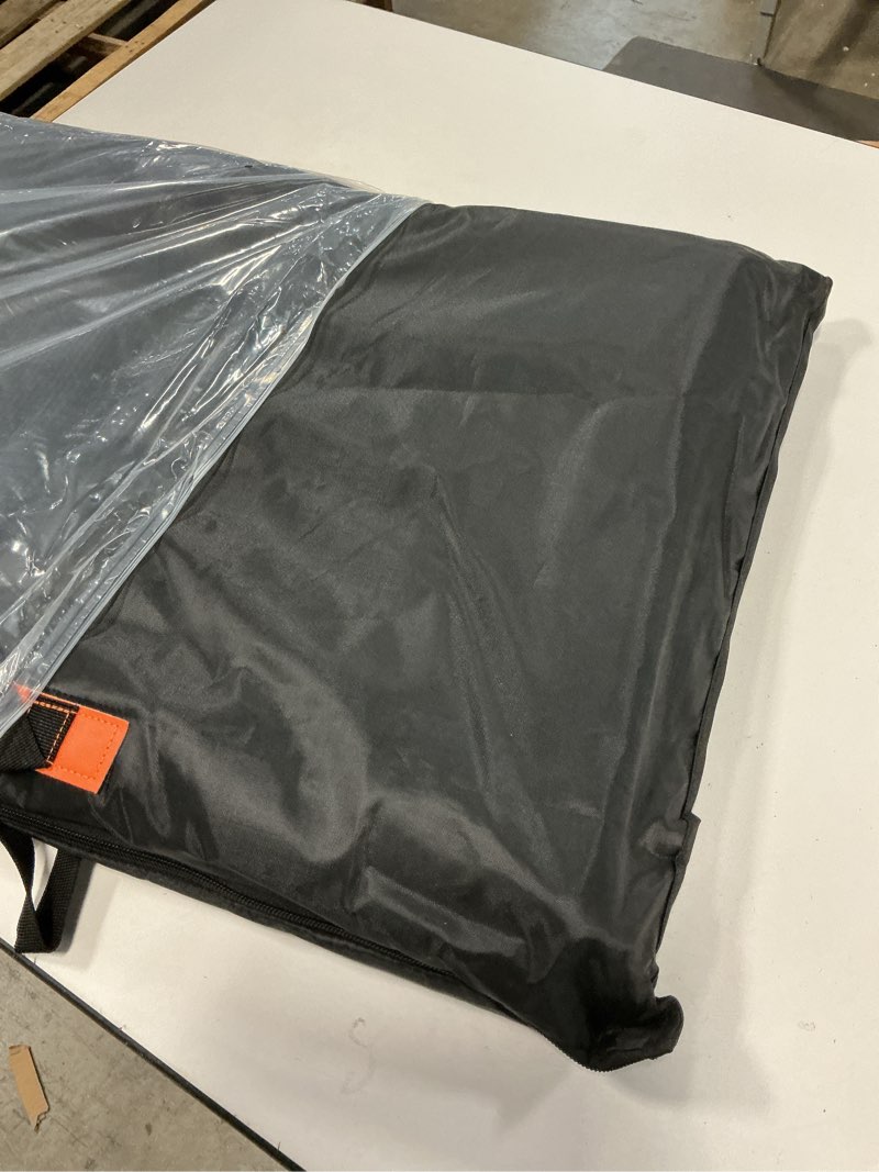 Condition photo showing Good Condition for Dog Car Seat Cover for Back Seat, Hard Bottom Holds 500lbs, Waterproof Sturdy Anti Scratch Back Seat Pet Cover for Dogs with Mesh Window & Storage Bag & Dog Safety Belt, for Car SUV Small Truck NewOrange