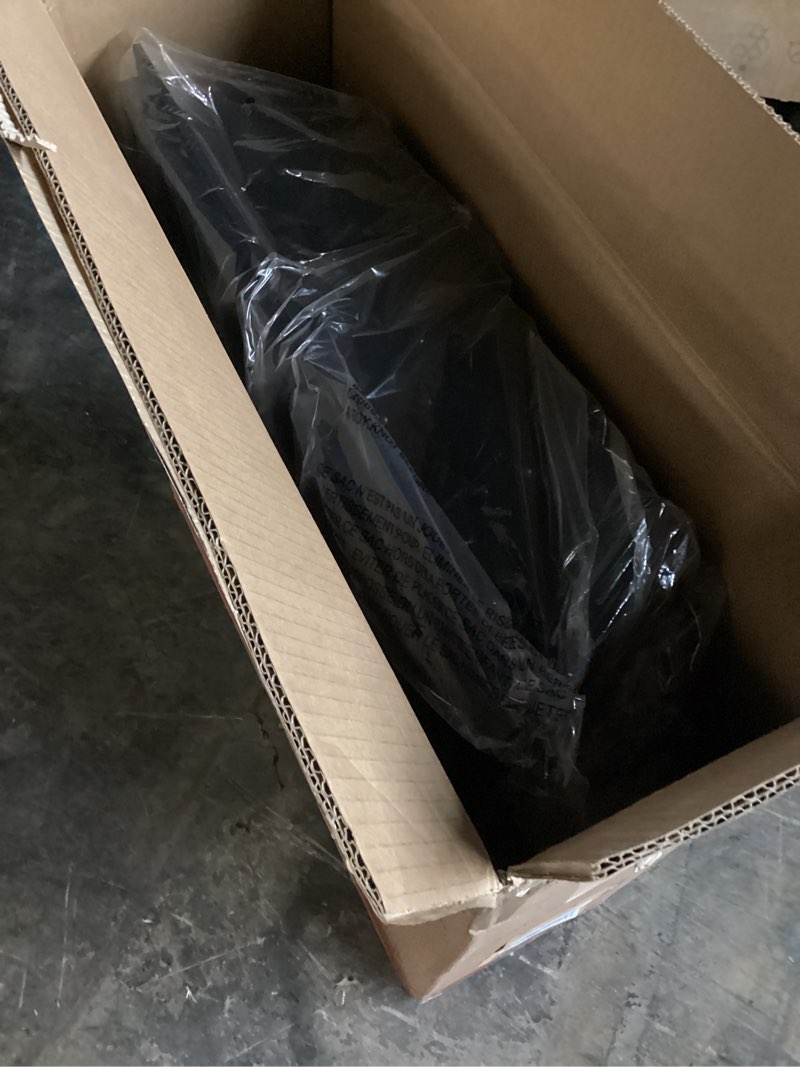 Condition photo showing As Is for 43 Inch Fireplace TV Stand with Mantel - Electric Fireplace Heater, Wooden Entertainment Center, Adjustable LED Flame, Freestanding (750W/1500W),Cream, incomplete 