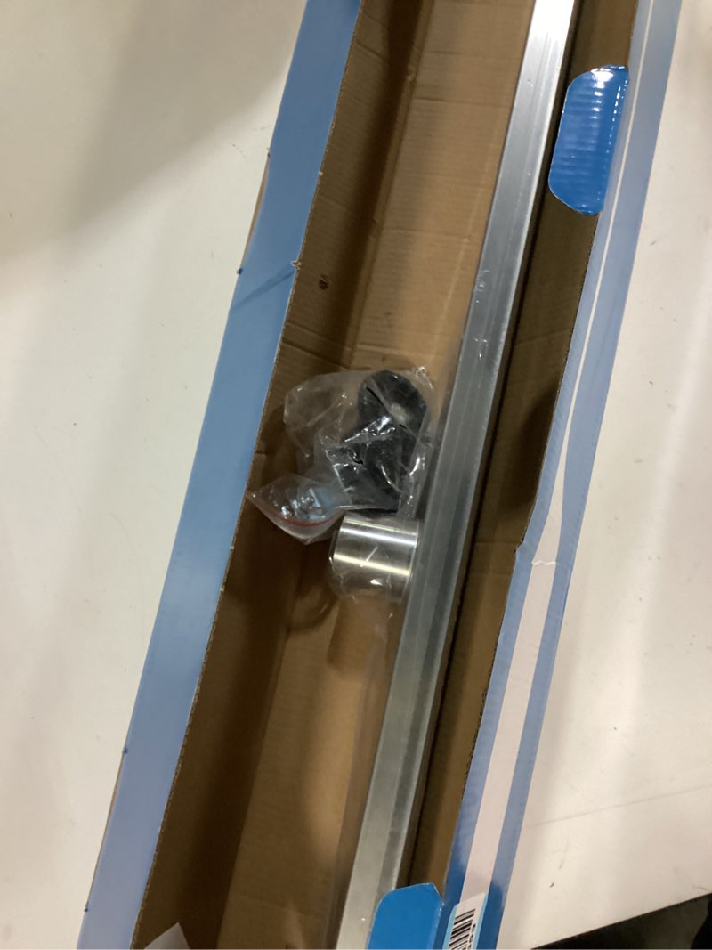 Condition photo showing New/Like New for SaniteModar Linear Shower Drain 48 inch with Tiled Stealth and 304 Stainless Steel Brushed Polished 2 in 1 Panels.Tile Insert Shower Drain Equipped Adjustable Feet,Hair Filters Tile Insert Grate 48 inch