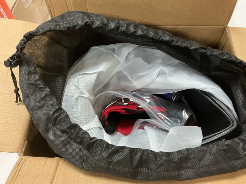 Condition photo showing Good Condition for DOT Youth Dirt Bike Helmet for Boys & Girls Ages 5-14, Four Wheeler, Motocross, BMX, MX, UTV, Snowmobile, Go Kart, Racing, Skateboard, Baseball Red Cobweb Small